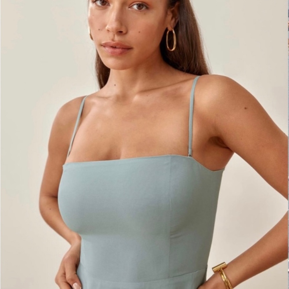 Reformation Ingrid dress in seafoam